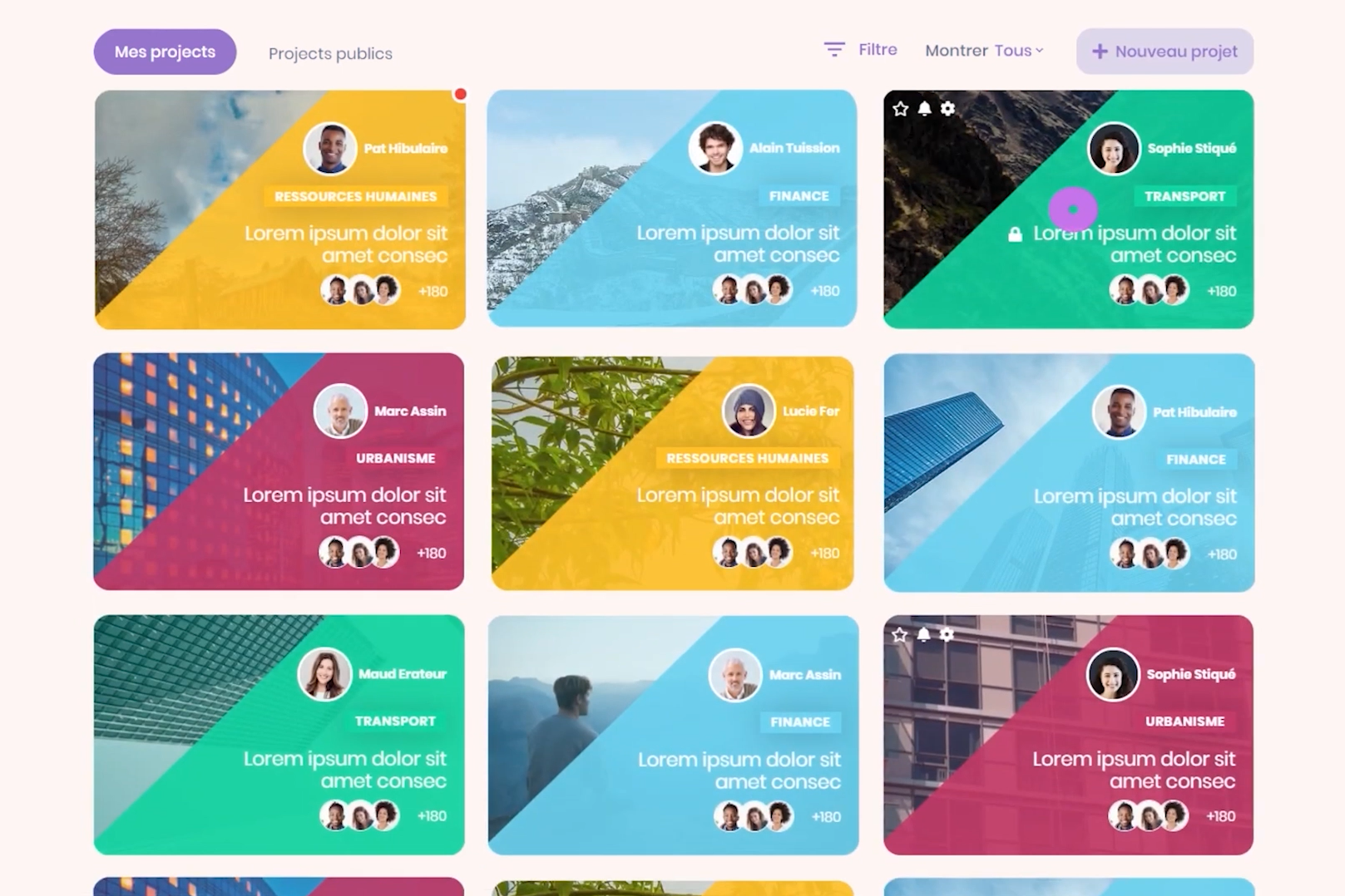 Espaces collaboratifs et projets